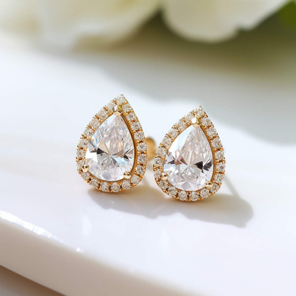 Five Stone Pear Shape Diamond Earrings – Nicole Rose Fine Jewelry