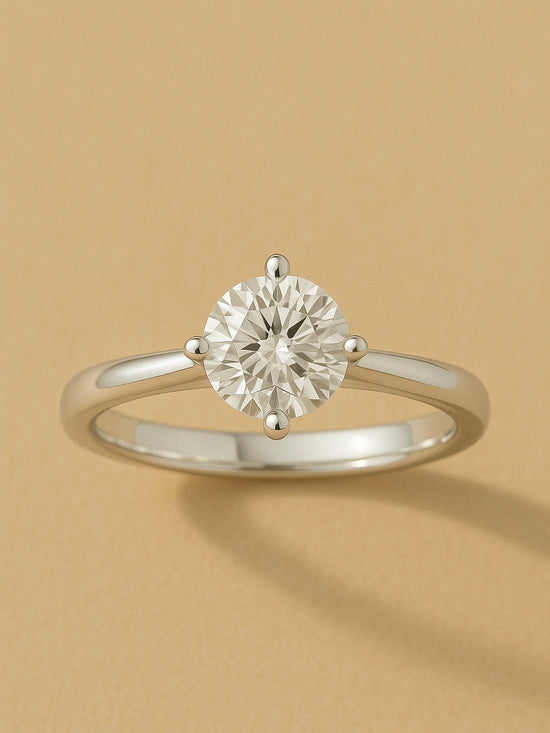 Vortexa 84 Pointer Round Lab Diamond Ring - Dynamic Sparkle by Fiona Diamonds