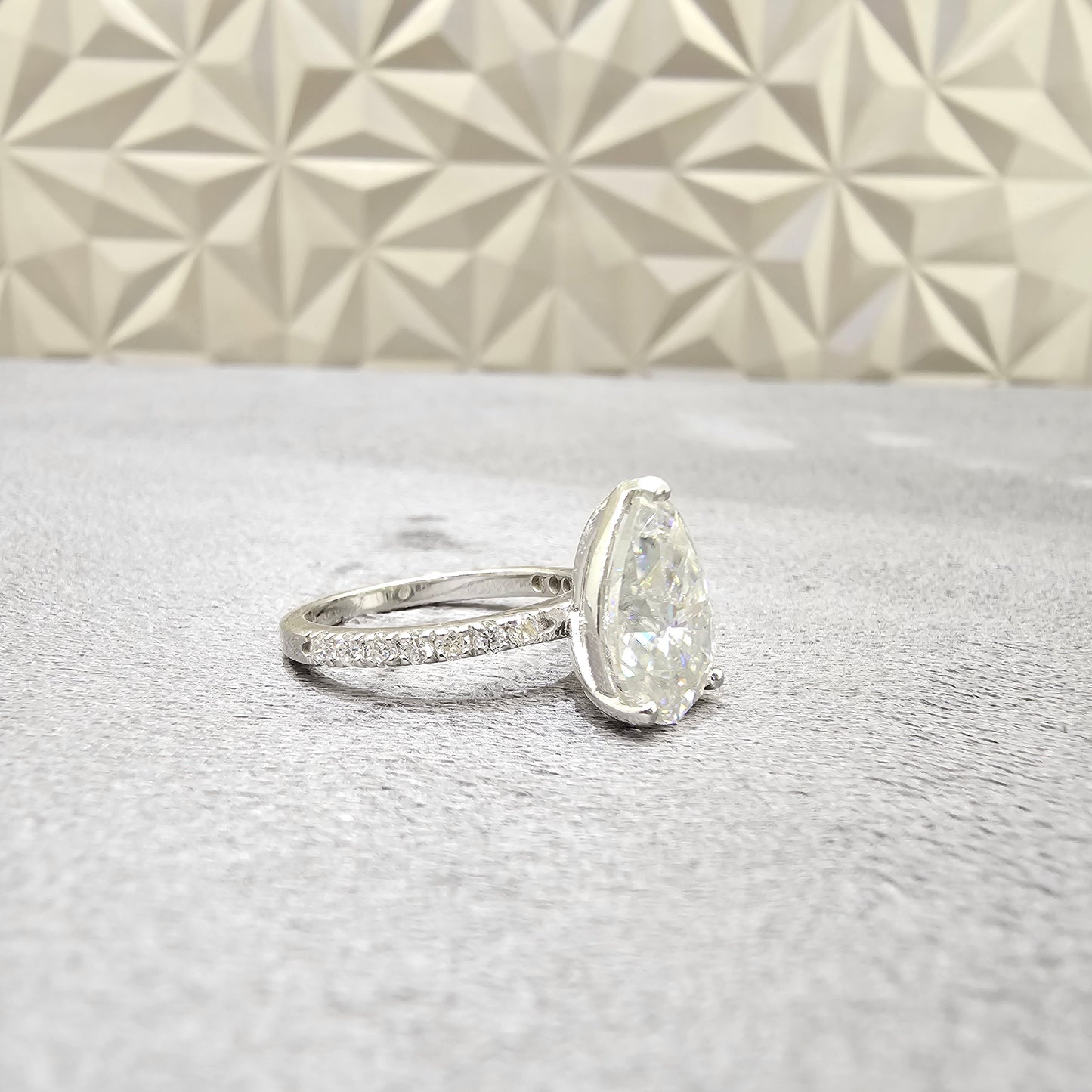 Prism Moissanite Ring - Unique & Elegant