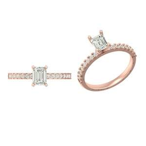 Rin 76 Pointer Lab Diamond Ring - Radiant Brilliance