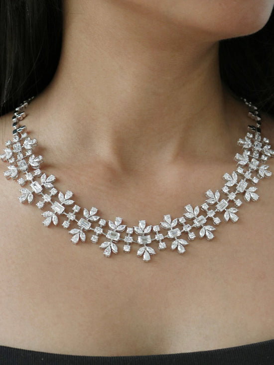 Rosamund Lab Diamond Necklace Elegance by Fiona Diamonds