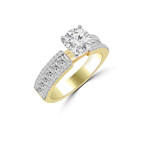 Ayra 3ct Lab Diamond Ring - Fiona Diamonds - Fiona Diamonds