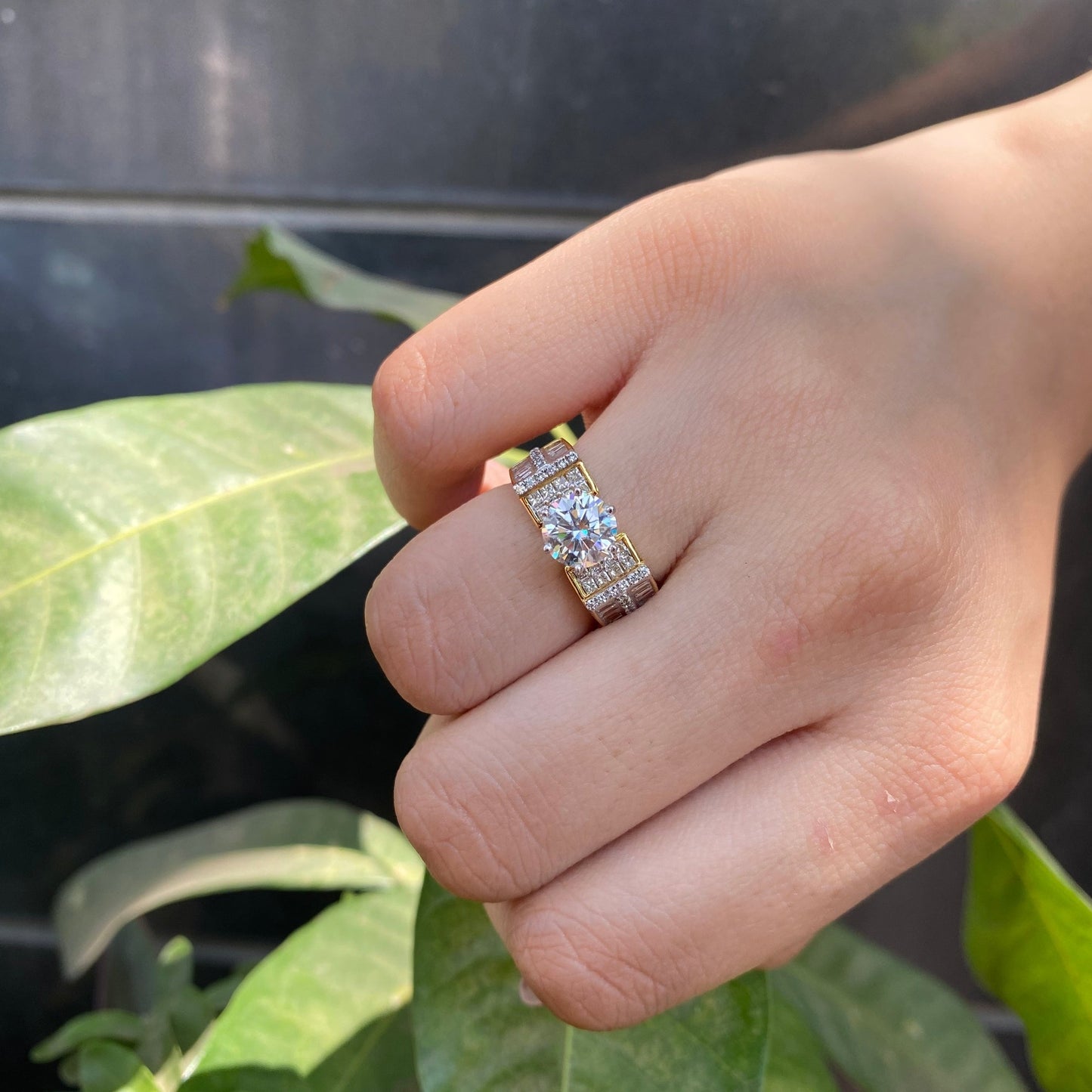 Nebula Moissanite Ring - Fiona Diamonds - Fiona Diamonds