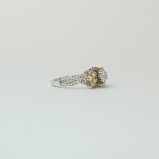 Pierre 40 Pointer Moissanite Ring