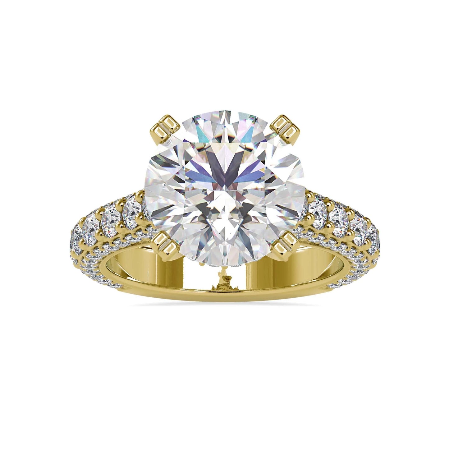 Madison 3ct Round Lab Diamond Ring - Fiona Diamonds - Fiona Diamonds