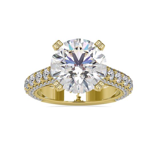 Madison 3ct Round Lab Diamond Ring - Fiona Diamonds - Fiona Diamonds