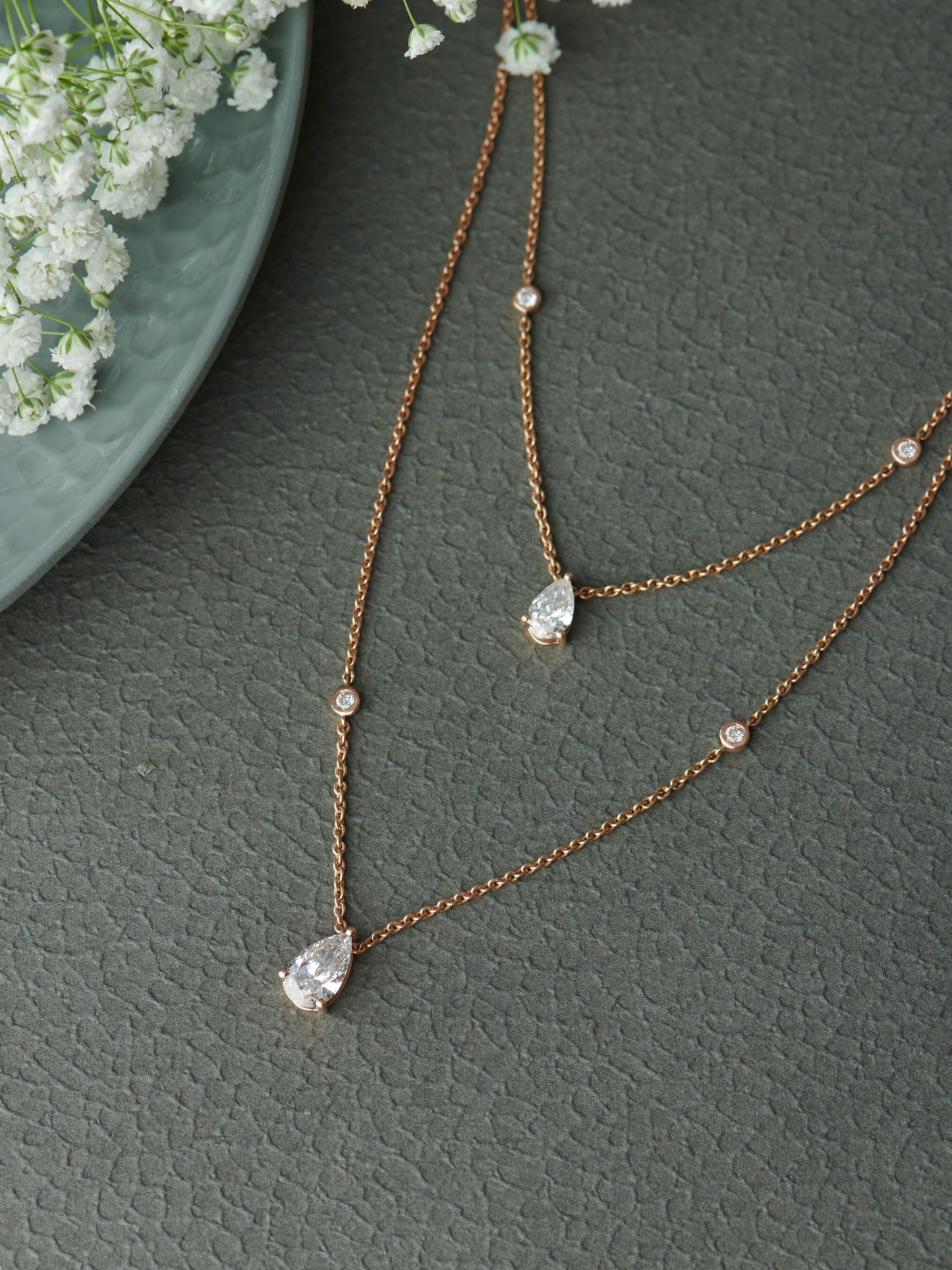 Chaitra Lab Diamond Necklace - Elegant & Refined