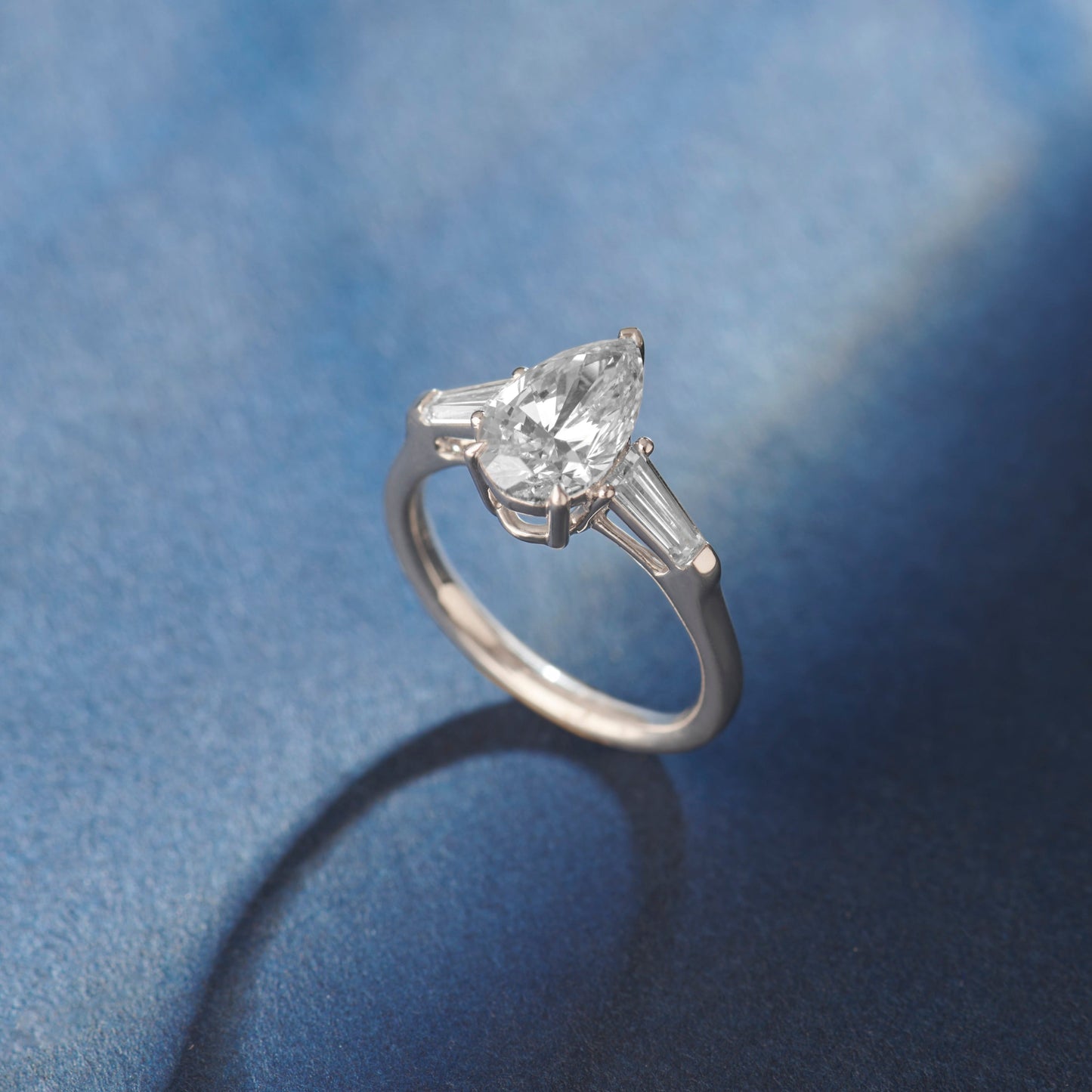 Haloed Lab Grown Diamond Ring - Modern & Elegant