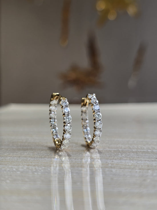 Buy Octavia Moissanite Earring | Fiona Diamonds