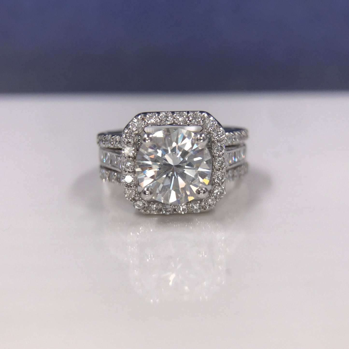 Vantage 1.71ct Moissanite Ring - Fiona Diamonds - Fiona Diamonds