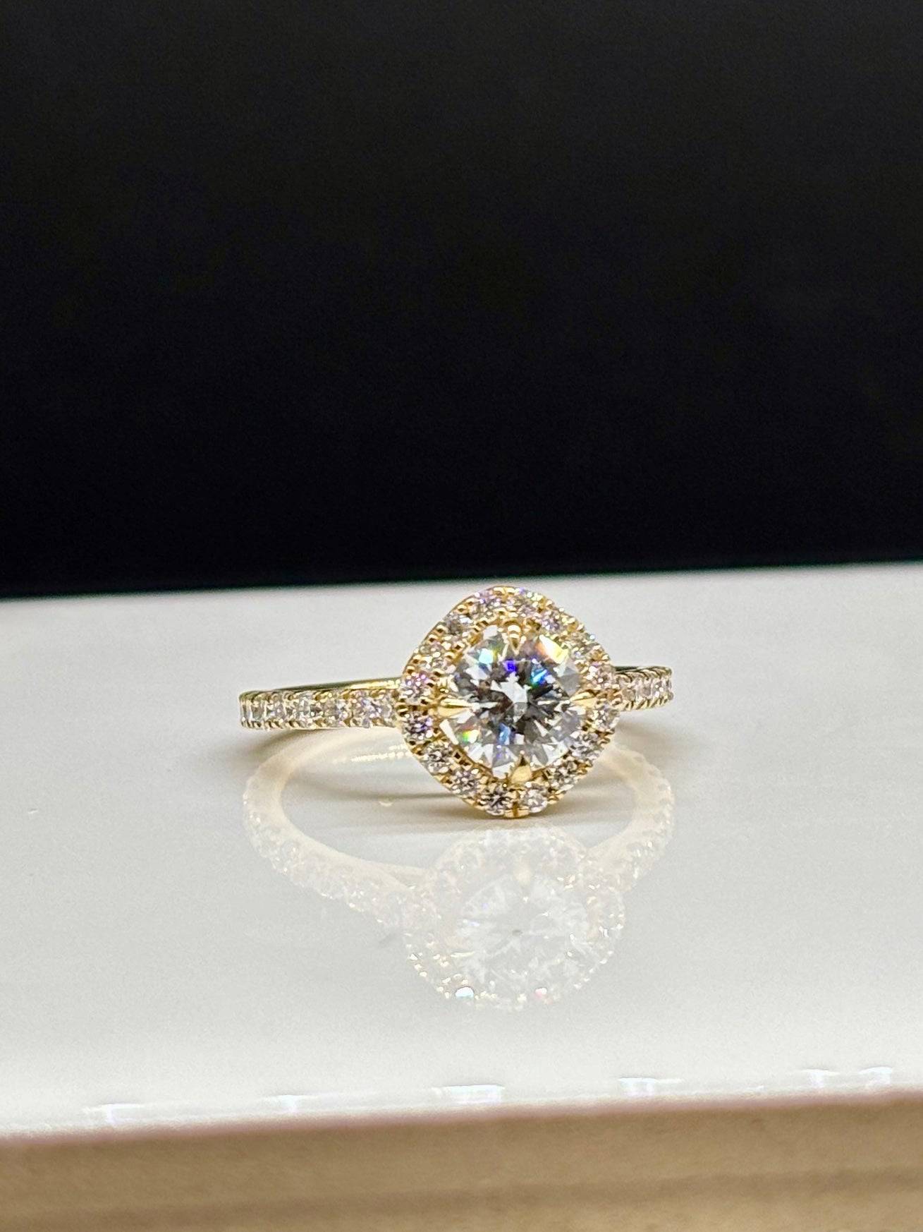 Opal Lab Grown Diamond Ring - Elegant & Chic