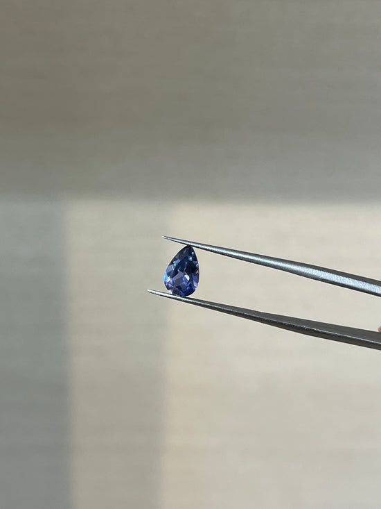 Lab Grown Light blue sapphire Pear Shape 1.55ct | Exquisite Gemstones - Fiona Diamonds - Fiona Diamonds