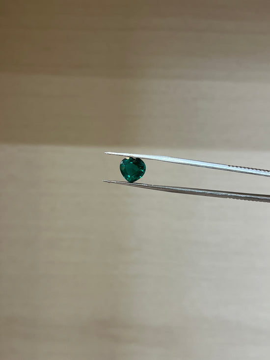 Lab Grown Zambian Emerald Heart Shape 2.12ct | Exquisite Gemstones - Fiona Diamonds - Fiona Diamonds