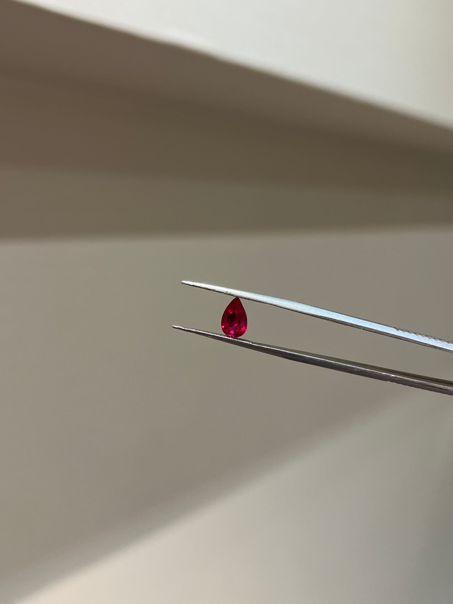 Lab Grown ruby pear Shape 1.15ct | Exquisite Gemstones - Fiona Diamonds - Fiona Diamonds