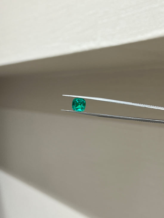 Lab Grown Colombian Emerald Cushion Shape 2.26ct - Fiona Diamonds - Fiona Diamonds