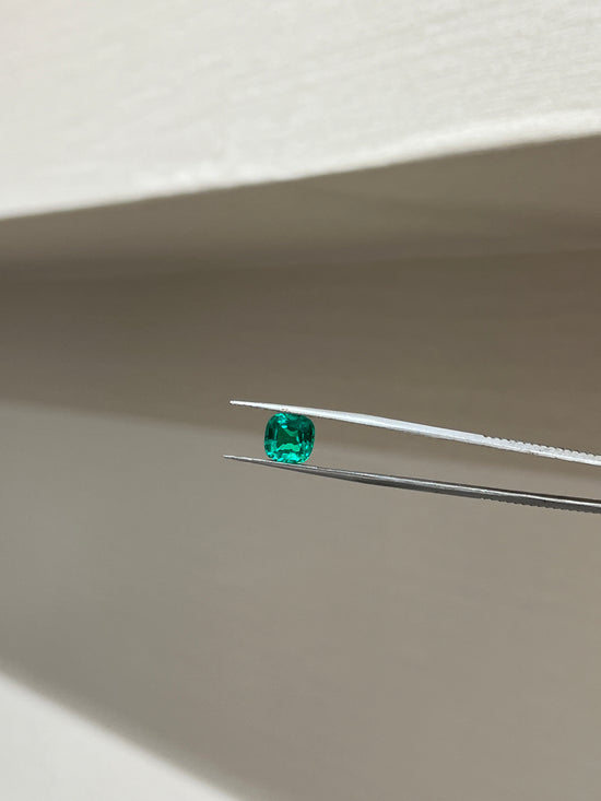 Lab Grown Colombian Emerald Cushion Shape 2.26ct - Fiona Diamonds - Fiona Diamonds