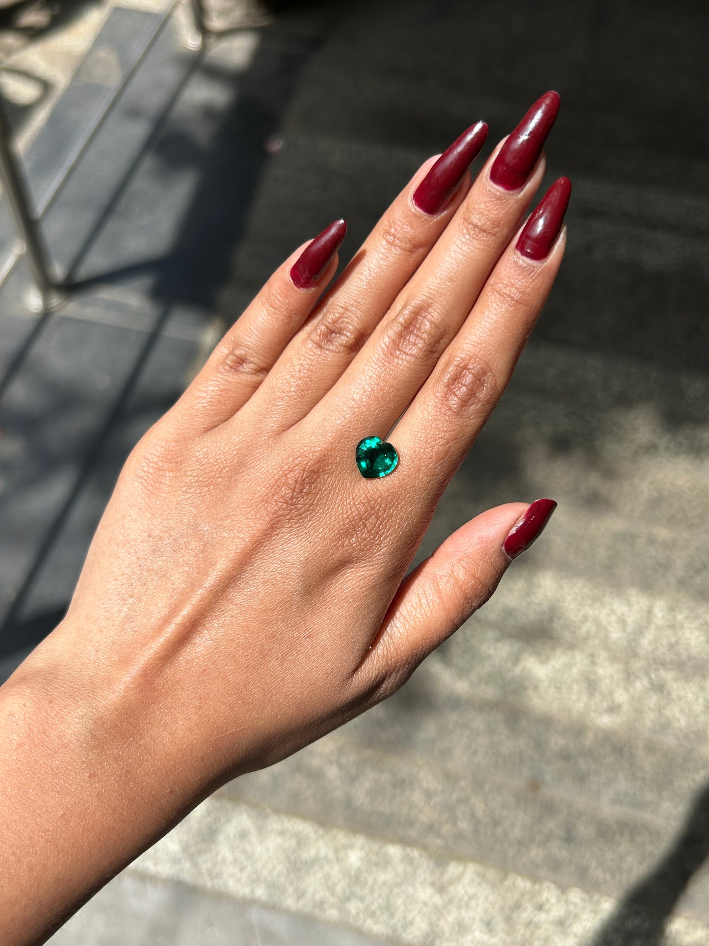 Lab Grown Zambian Emerald Heart Shape 2.12ct | Exquisite Gemstones - Fiona Diamonds - Fiona Diamonds