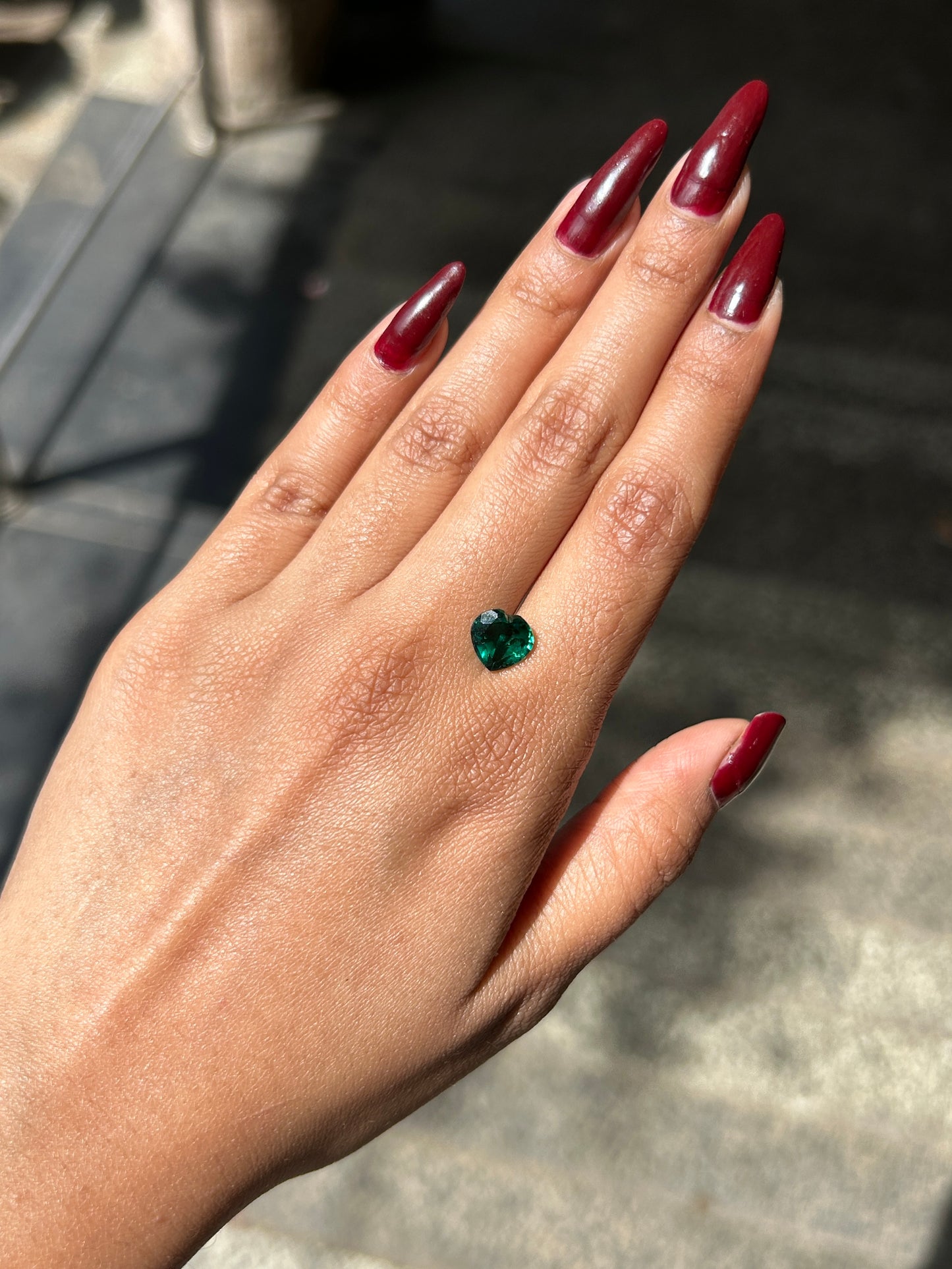 Lab Grown Zambian Emerald Heart Shape 1.76ct | Exquisite Gemstones - Fiona Diamonds - Fiona Diamonds