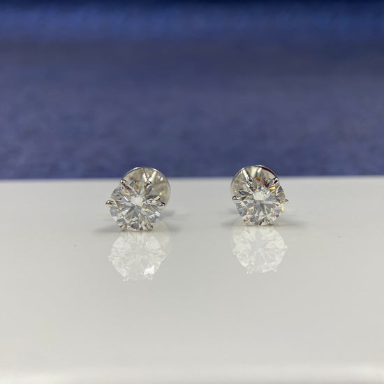 Elia 1ct Lab Grown Diamond Earrings - Subtle Elegance