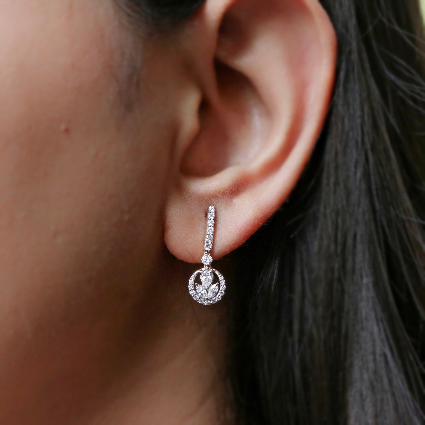 Oratoria Lab Diamond Earring - Fiona Diamonds - Fiona Diamonds