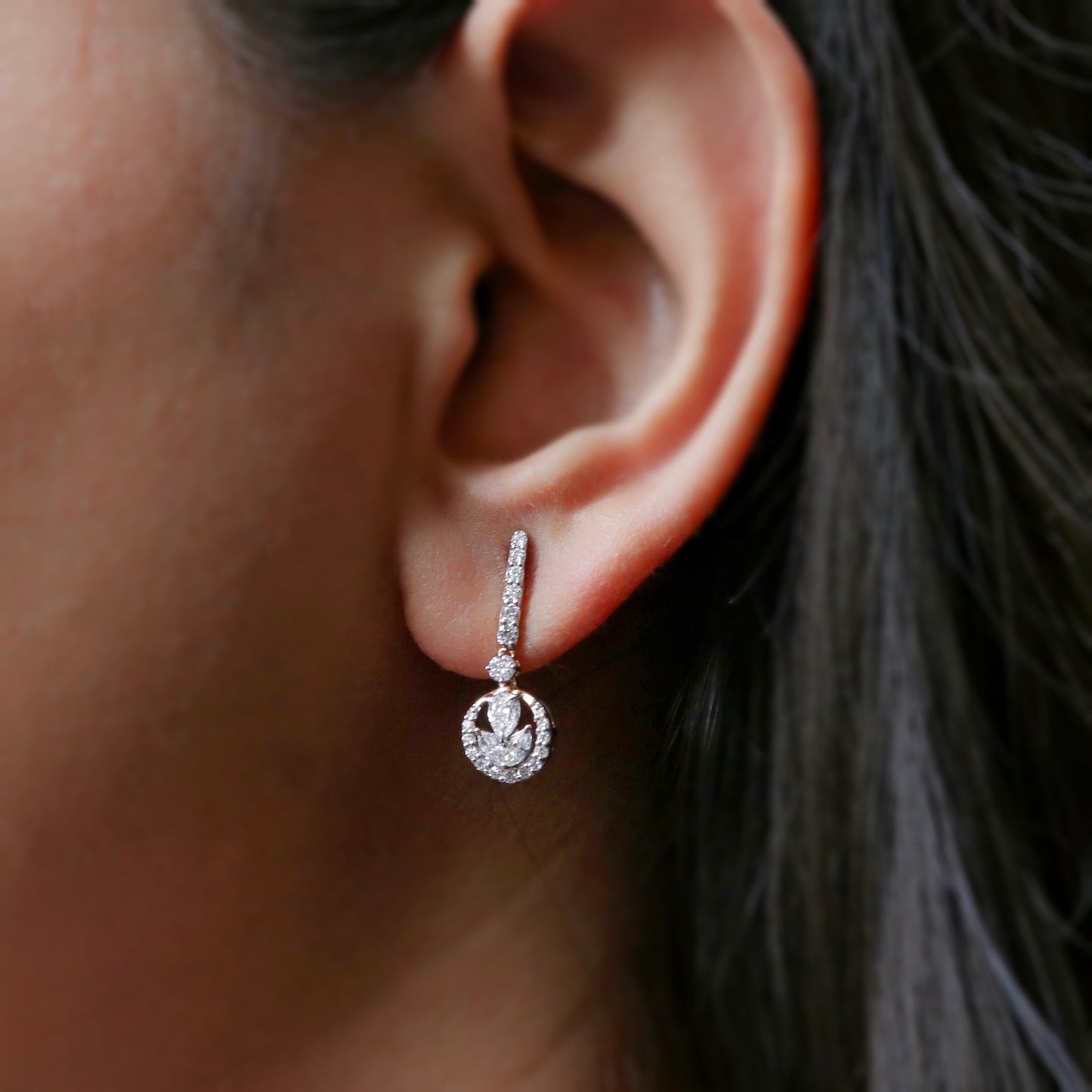 Oratoria Lab Diamond Earring - Fiona Diamonds - Fiona Diamonds