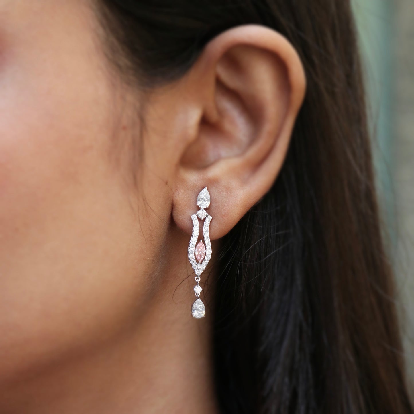 Capricia Lab Diamond Earring - Fiona Diamonds - Fiona Diamonds