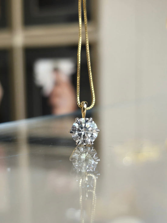 Alessandra 2.5ct Lab Diamond Pendant - Luxurious Brilliance