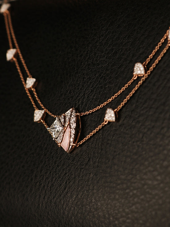 Elio Lab Grown Diamond Necklace Modern Elegance by Fiona Diamonds