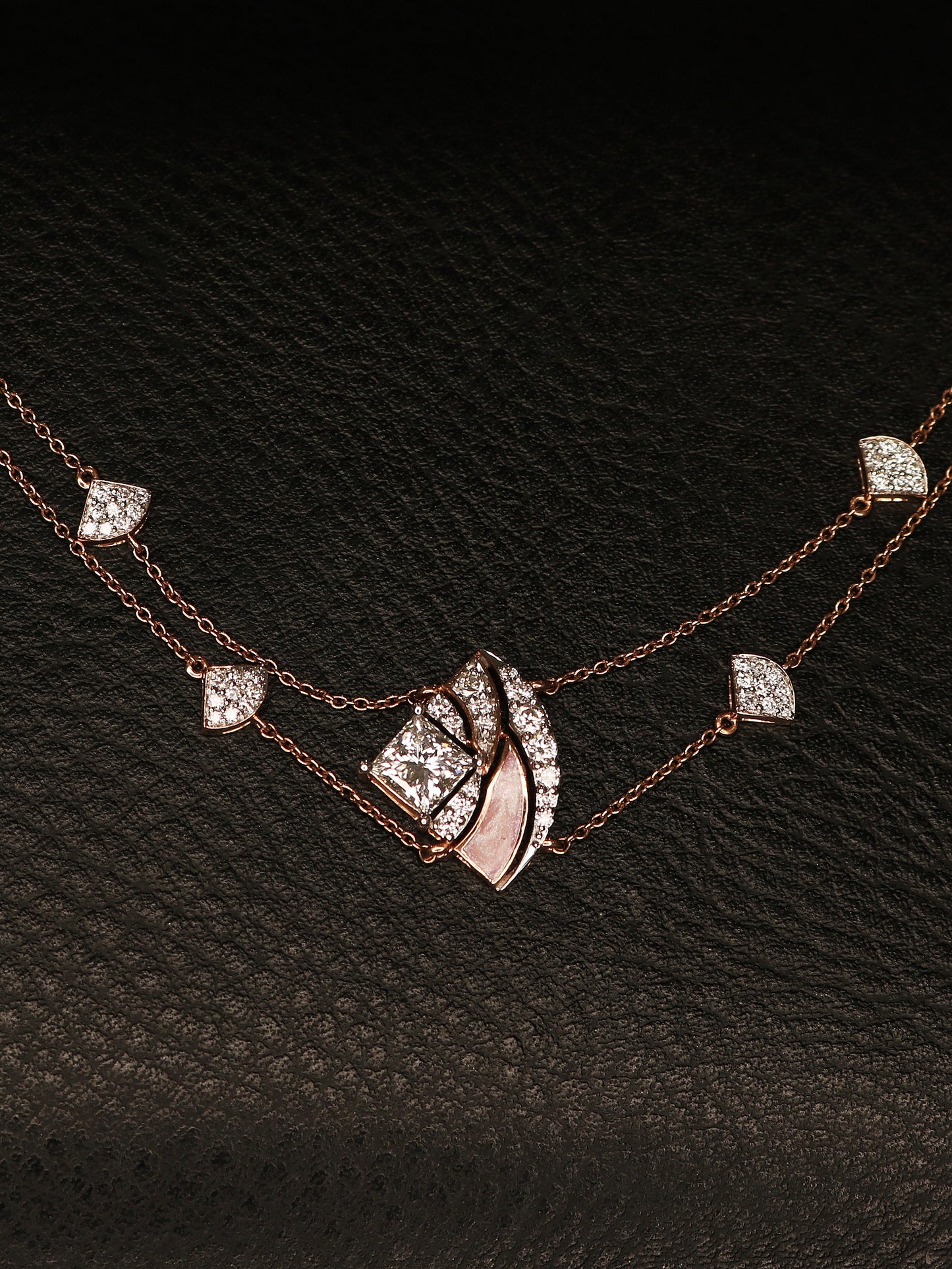 Elio Lab Grown Diamond Necklace Modern Elegance by Fiona Diamonds