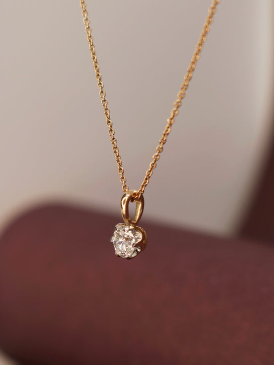 Gia 50 Pointer Lab Grown Diamond Pendant Simple Sophistication by Fiona Diamonds