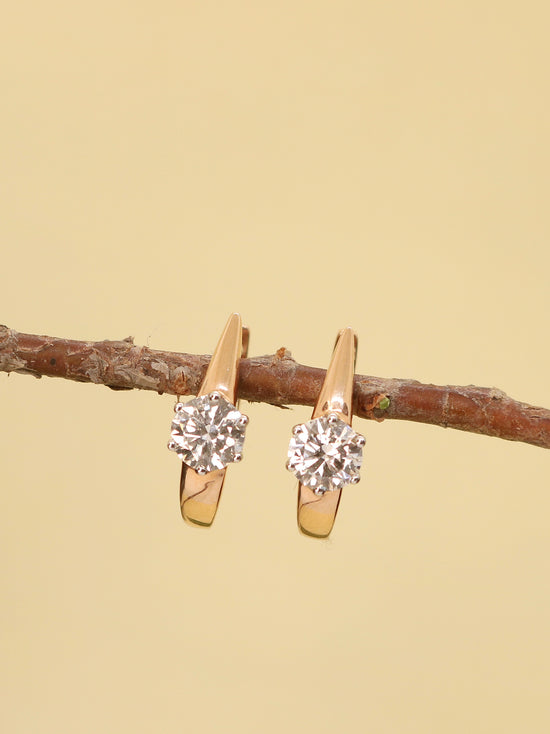 Ace 50 Pointer Lab Grown Diamond Earrings Sparkling Precision by Fiona Diamonds