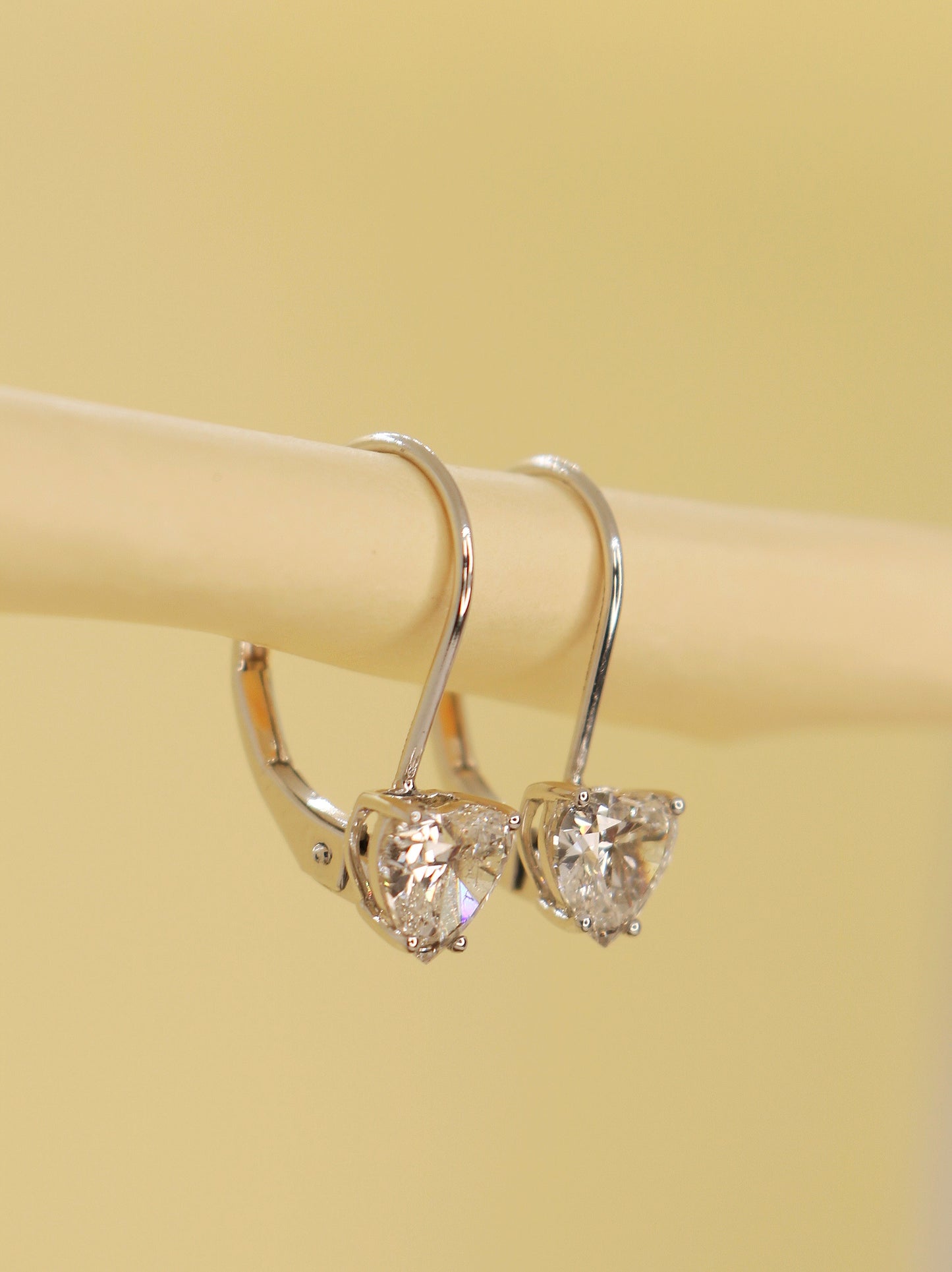 Pax 50 Pointer Lab Grown Diamond Earrings Radiant Brilliance by Fiona Diamonds