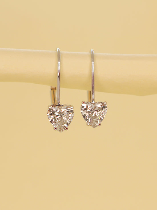 Pax 50 Pointer Lab Grown Diamond Earrings Radiant Brilliance by Fiona Diamonds