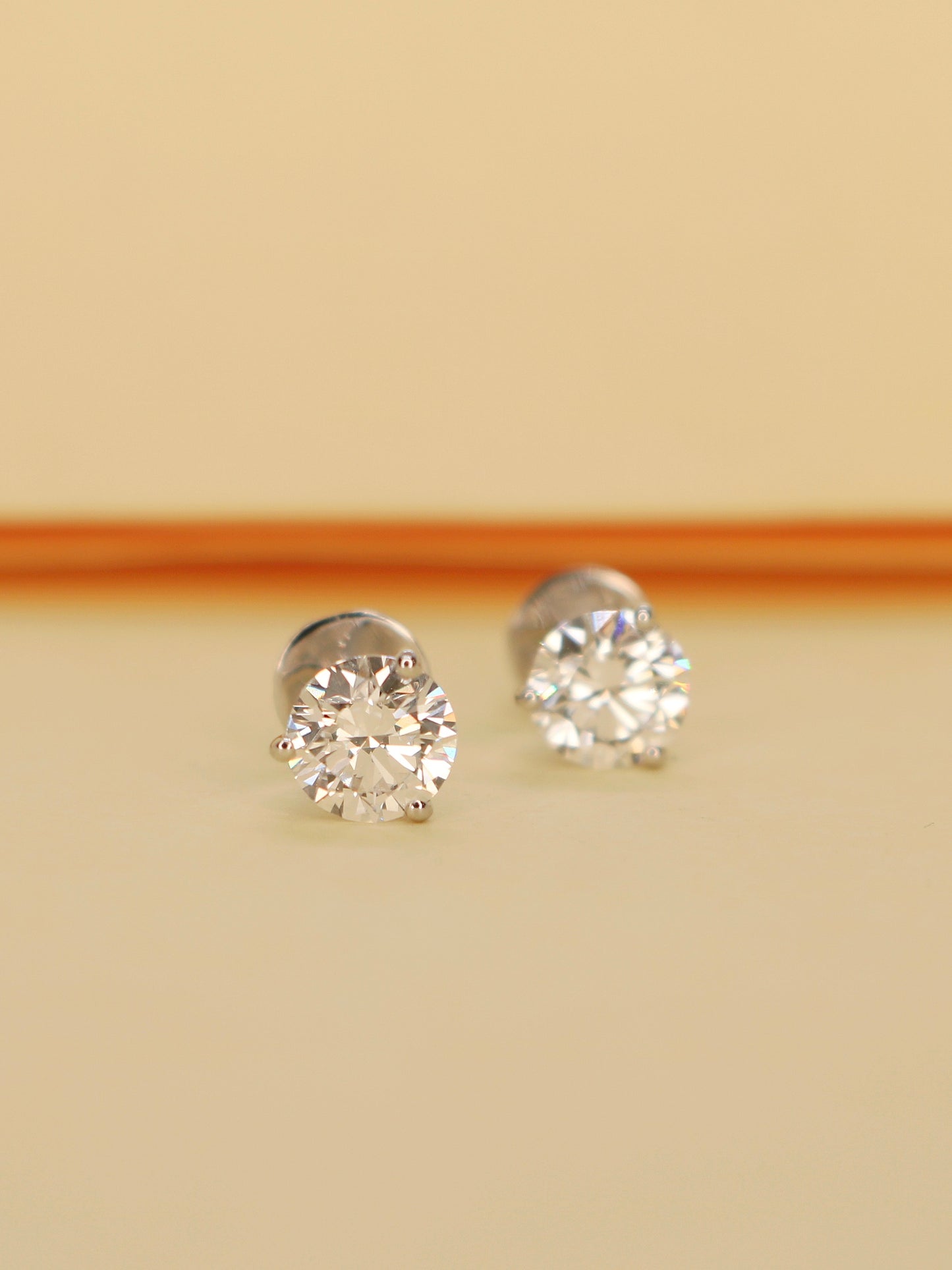 Quinn 50 Pointer Lab Grown Diamond Earrings Elegant Precision by Fiona Diamonds