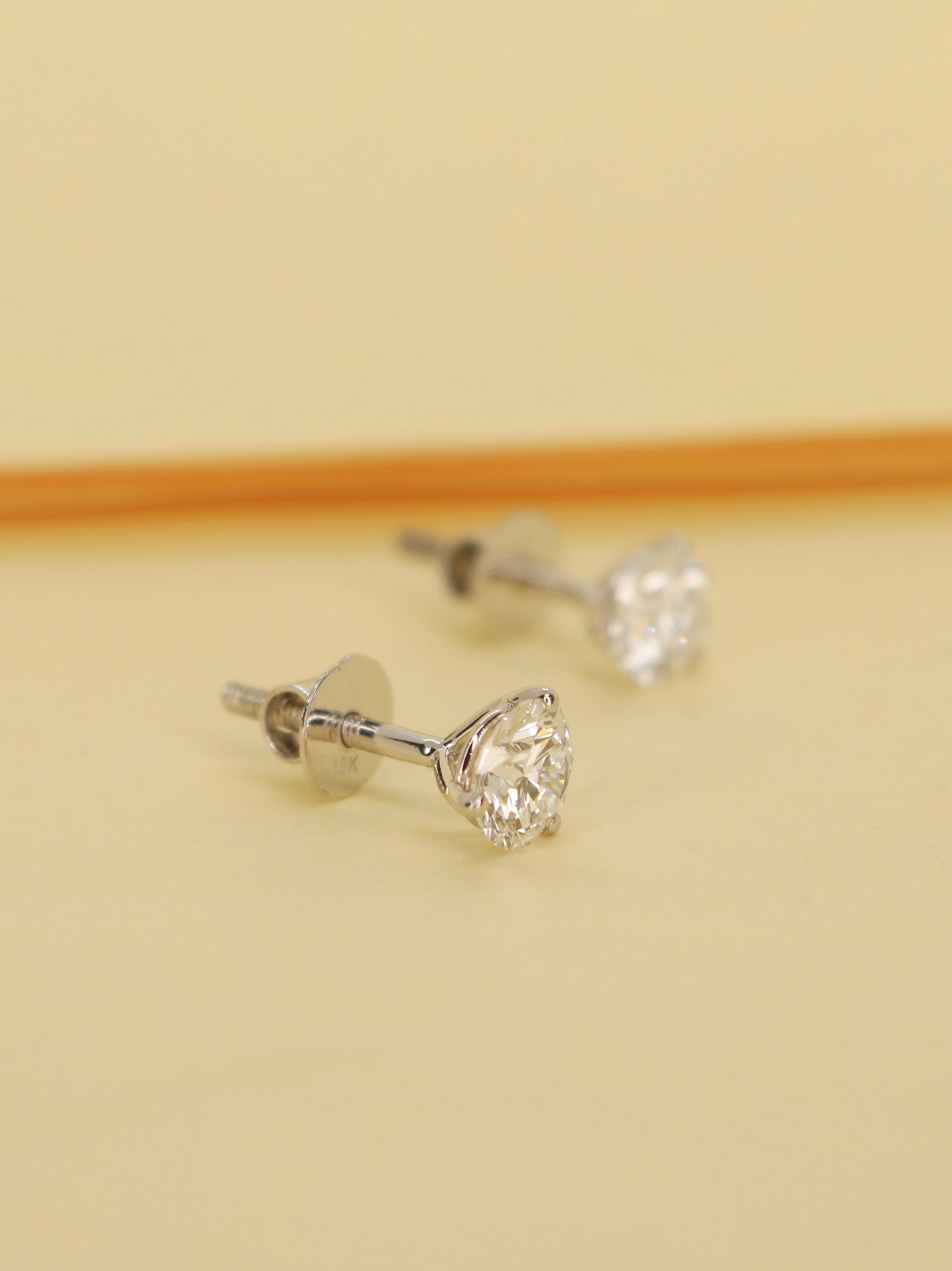 Quinn 50 Pointer Lab Grown Diamond Earrings Elegant Precision by Fiona Diamonds