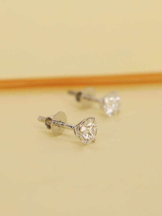 Quinn 50 Pointer Lab Grown Diamond Earrings Elegant Precision by Fiona Diamonds