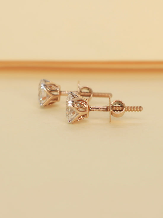 Wim 50 Pointer Lab Grown Diamond Earrings Perfectly Polished by Fiona Diamonds