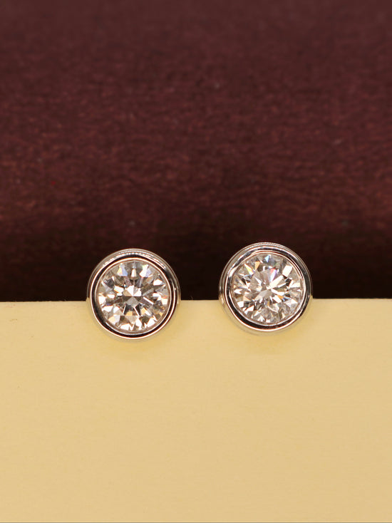 Taj 1ct Lab Grown Diamond Earrings Regal Brilliance by Fiona Diamonds