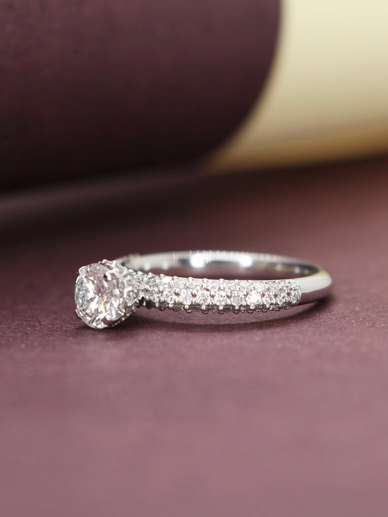 Zeke 56 Pointer Lab Grown Diamond Ring Refined Design by Fiona Diamonds