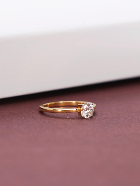 Quinn 56 Pointer Lab Grown Diamond Ring Classic Refinement by Fiona Diamonds