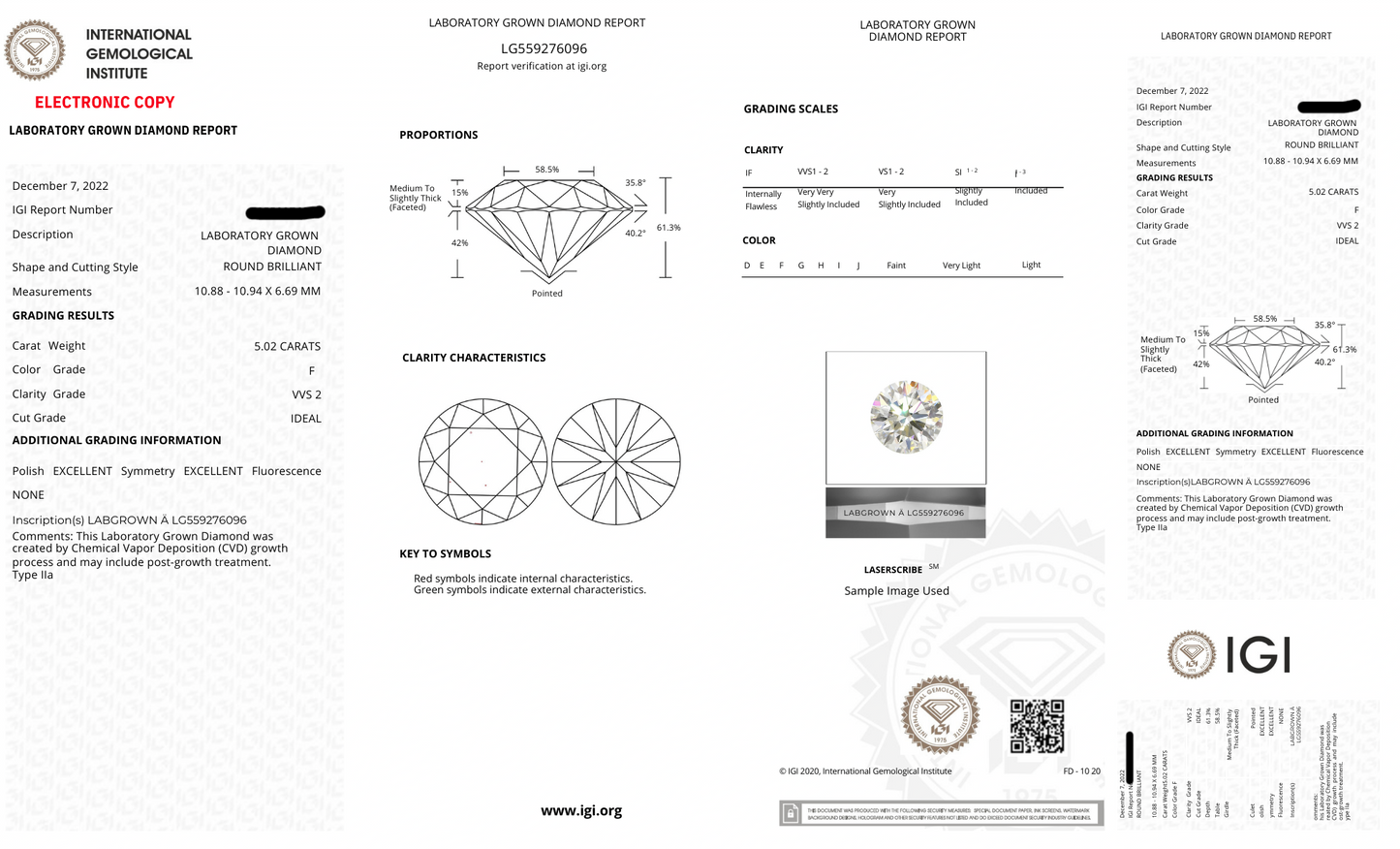 Round 0.70ct EF-VS Loose Lab Grown Diamond Solitaire - Fiona Diamonds - Fiona Diamonds