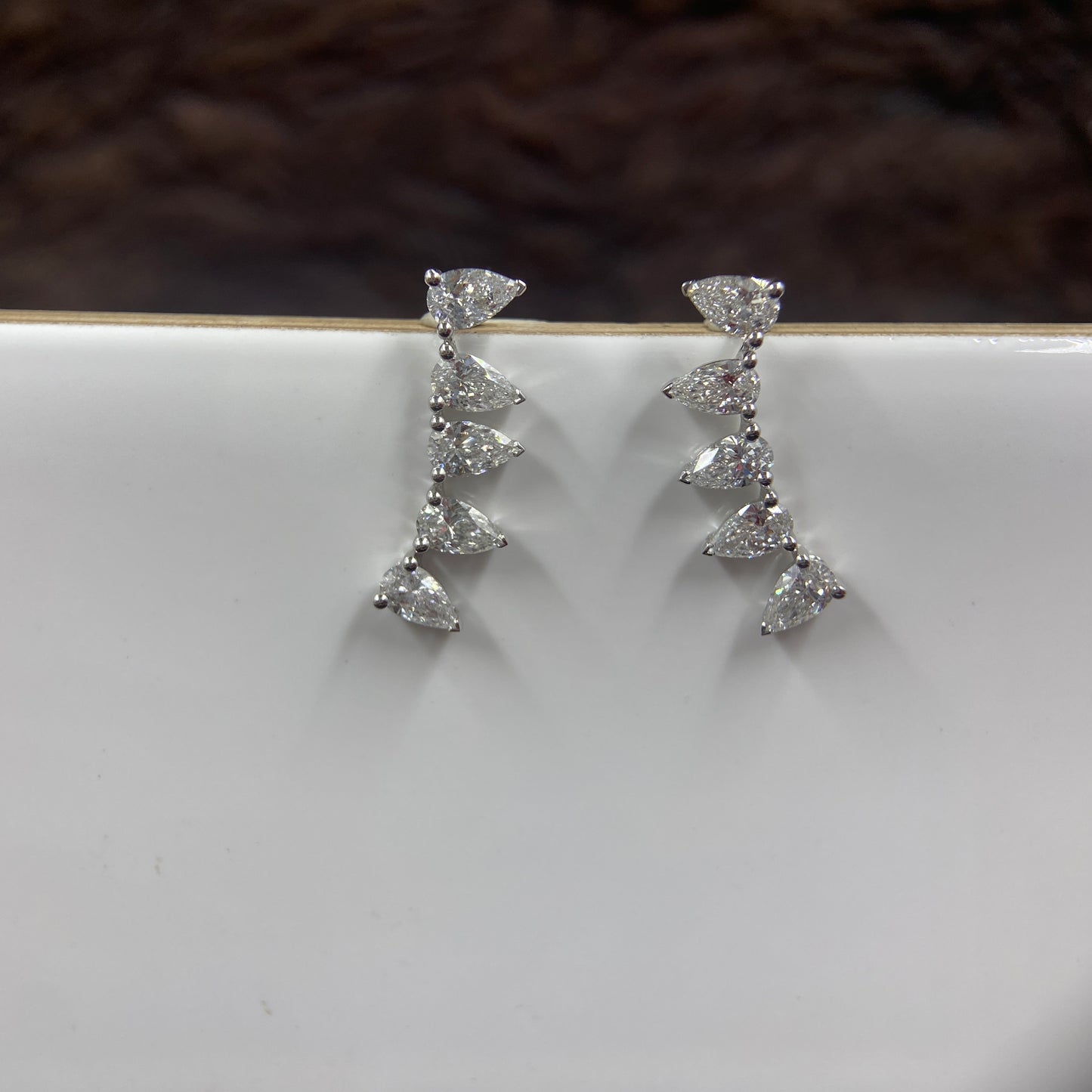 Girija Lab Diamond Earrings - Radiant & Elegant