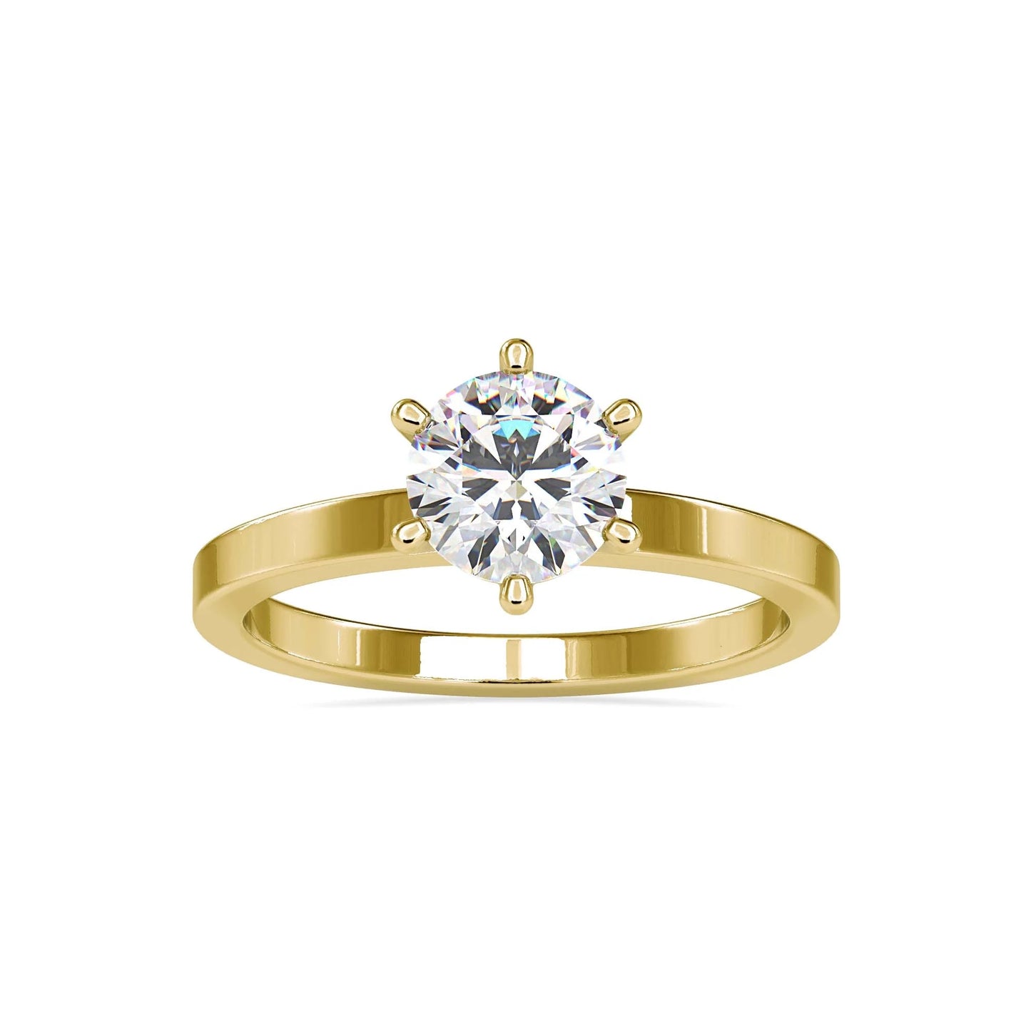 Aetherine 0.50 Pointer Round Lab Diamond Ring - Fiona Diamonds - Fiona Diamonds