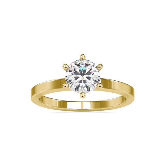 Aetherine 0.50 Pointer Round Lab Diamond Ring - Fiona Diamonds - Fiona Diamonds