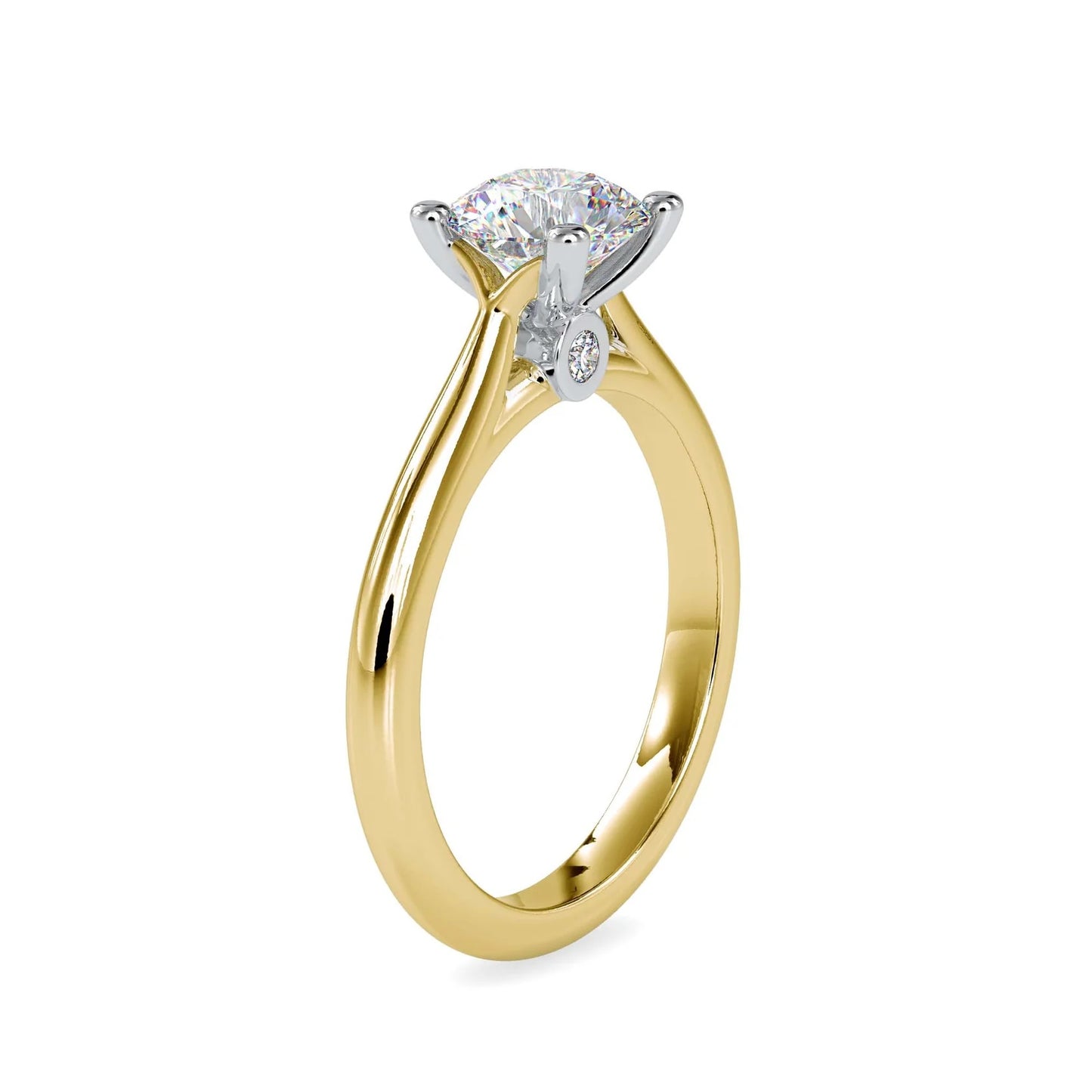 Evoluxe 1ct Round Lab Diamond Ring - Fiona Diamonds - Fiona Diamonds