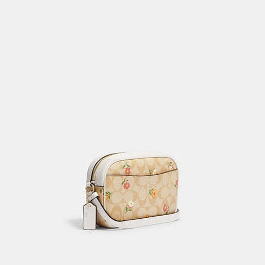 Mini Jamie Camera Bag In Signature Canvas With Nostalgic Ditsy Print - Fiona Diamonds - Fiona Diamonds