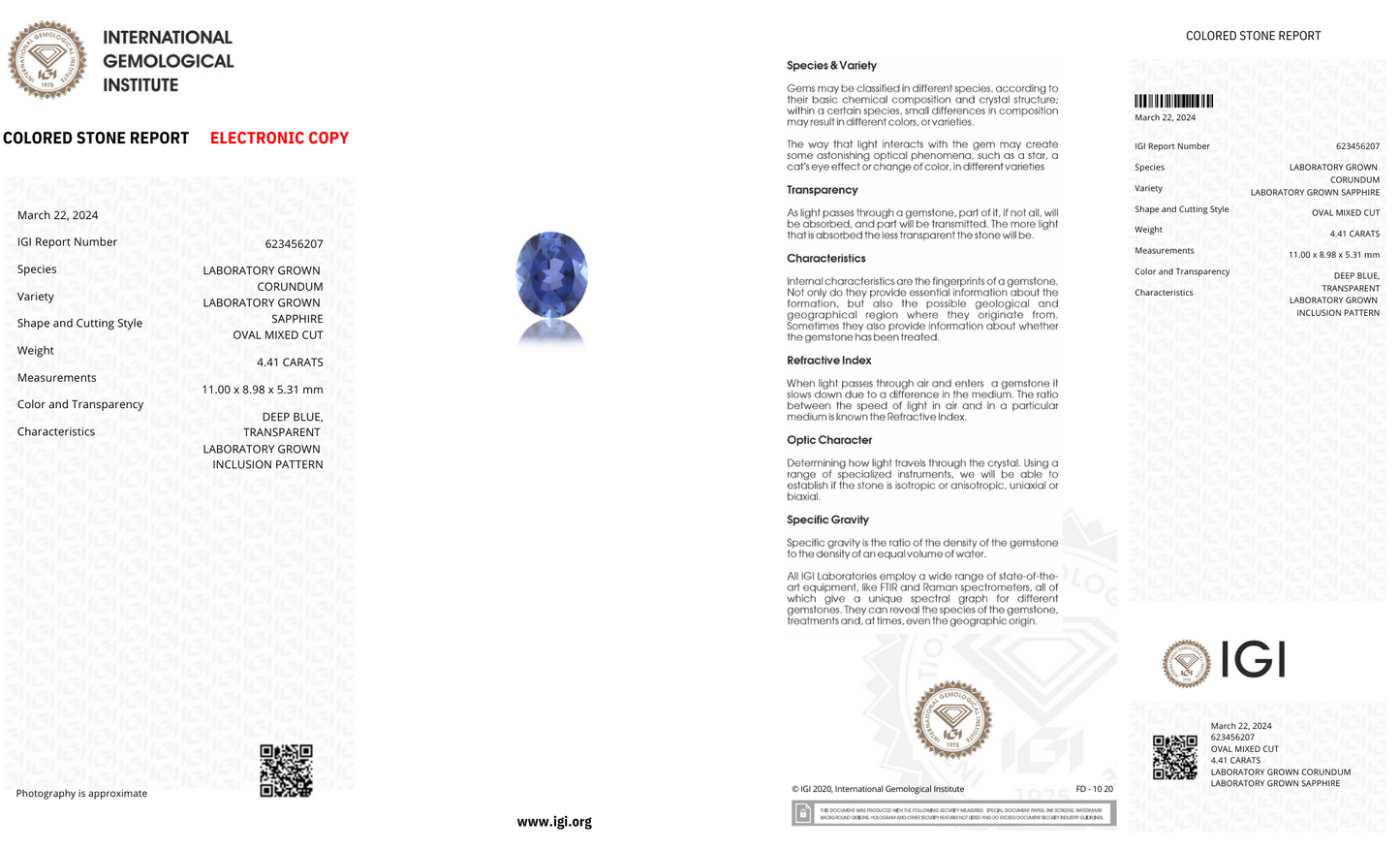 Lab Grown Light blue sapphire Oval Shape 4.41ct | Exquisite Gemstones - Fiona Diamonds - Fiona Diamonds