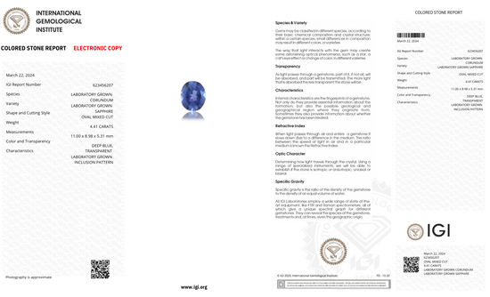 Lab Grown Light blue sapphire Oval Shape 4.41ct | Exquisite Gemstones - Fiona Diamonds - Fiona Diamonds