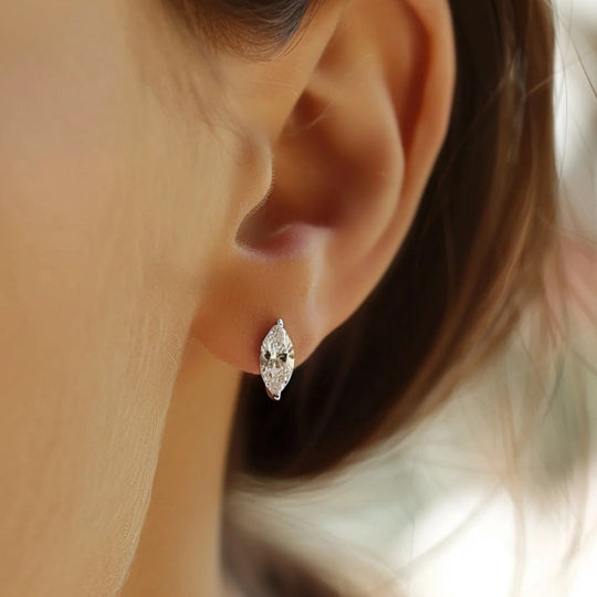 25 - 1.00 Ct Single Round Cut Diamond Stud Earring in 14k White or Ye –  Bliss Diamond