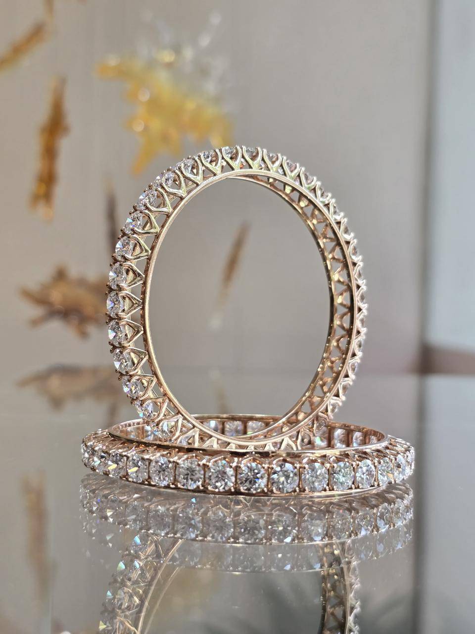 Iridescence Lab Diamond Bangle - Elegant & Chic